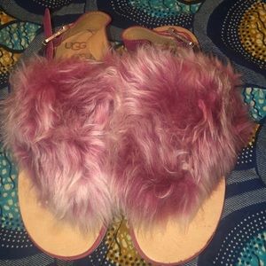 UGG Authentic Holly Fur Sandals